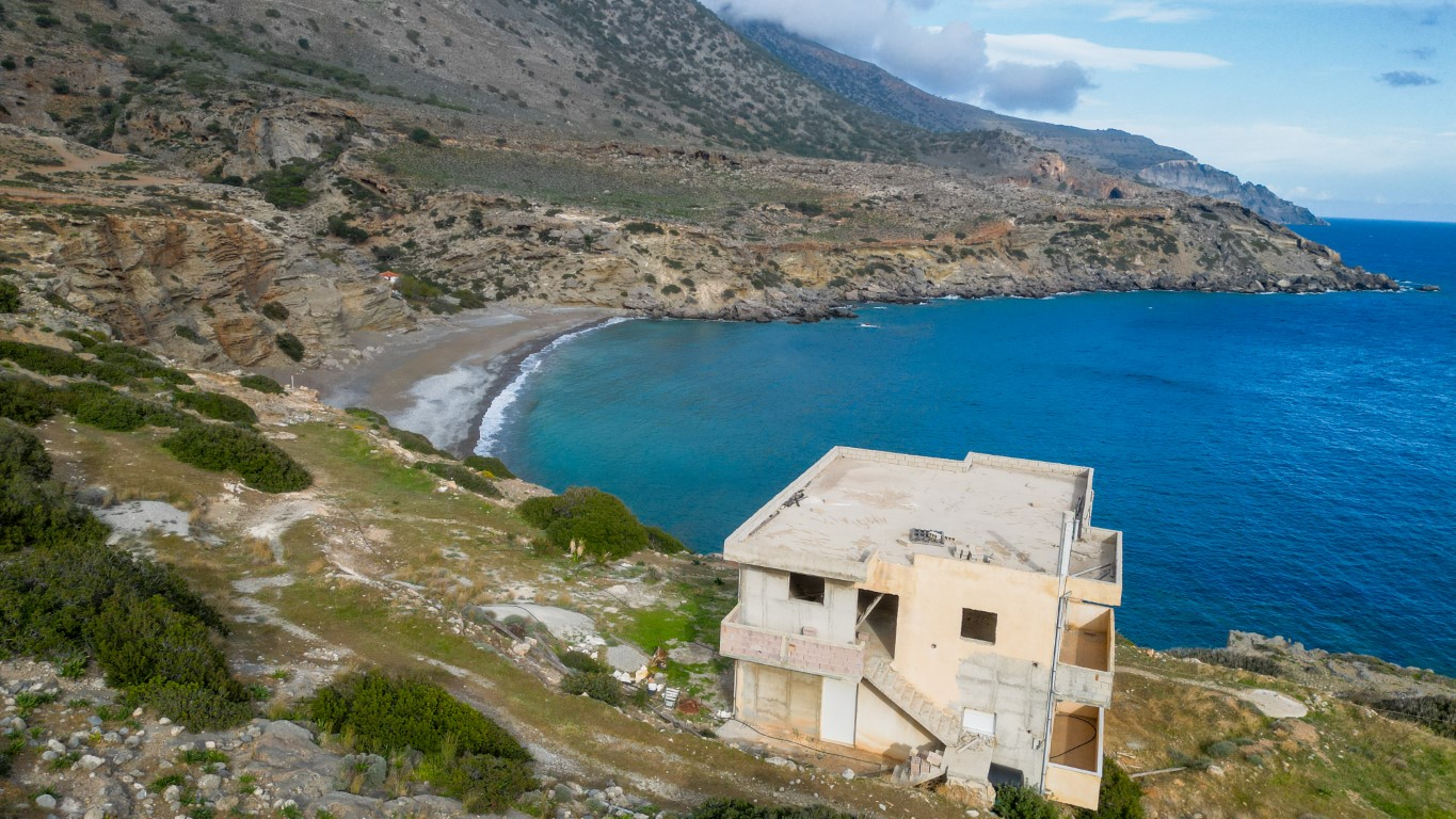 Renovation project beach front and unlimited sea view, Agios Ioannis, Kofinas